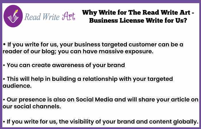 Why Write for The Read Write Art - Business License Write for Us_