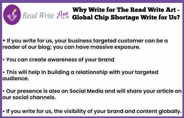 Why Write for The Read Write Art - Global Chip Shortage Write for Us_