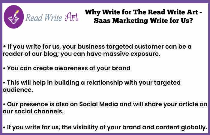 Why Write for The Read Write Art - Saas Marketing Write for Us_