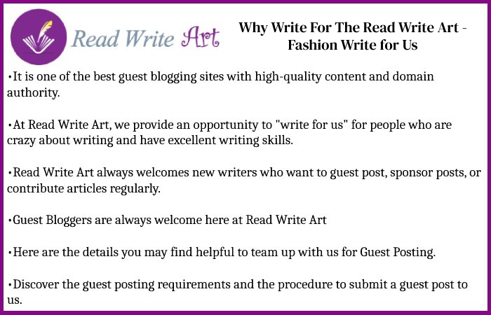 Why Write For The Read Write Art - Fashion Write for Us (1)