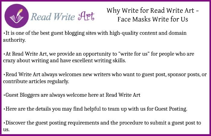 Why Write for Read Write Art – Face Masks Write for Us