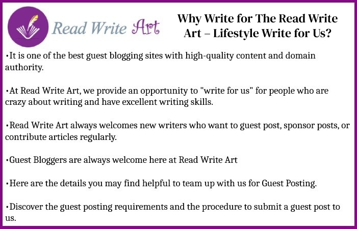 Why Write for The Read Write Art – Lifestyle Write for Us_