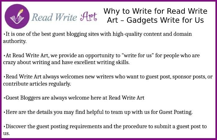 Why to Write for Read Write Art – Gadgets Write for Us