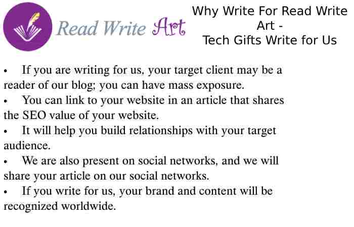 Why Write for Read Write Art – Tech Gifts Write for Us