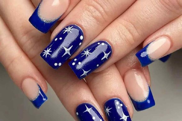 blue nails