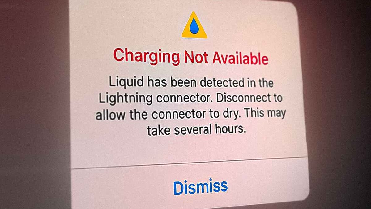 Liquid Detected in Lightning Connector: What to Fix Next